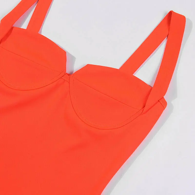 Летние Для женщин Bodycon платье без бретелек Вечерние Клубное сексуальное рукавов