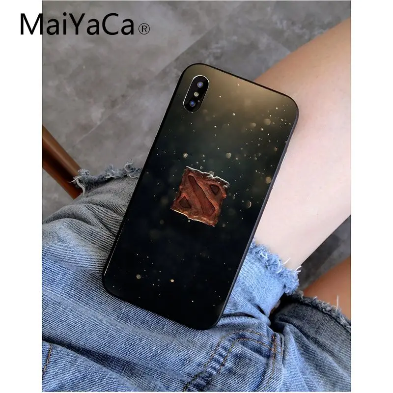 MaiYaCa Shadow Fiend Dota 2 Smart Cover черный мягкий чехол для телефона для iPhone 6S 6plus 7plus 8 8Plus X Xs MAX 5 5S XR