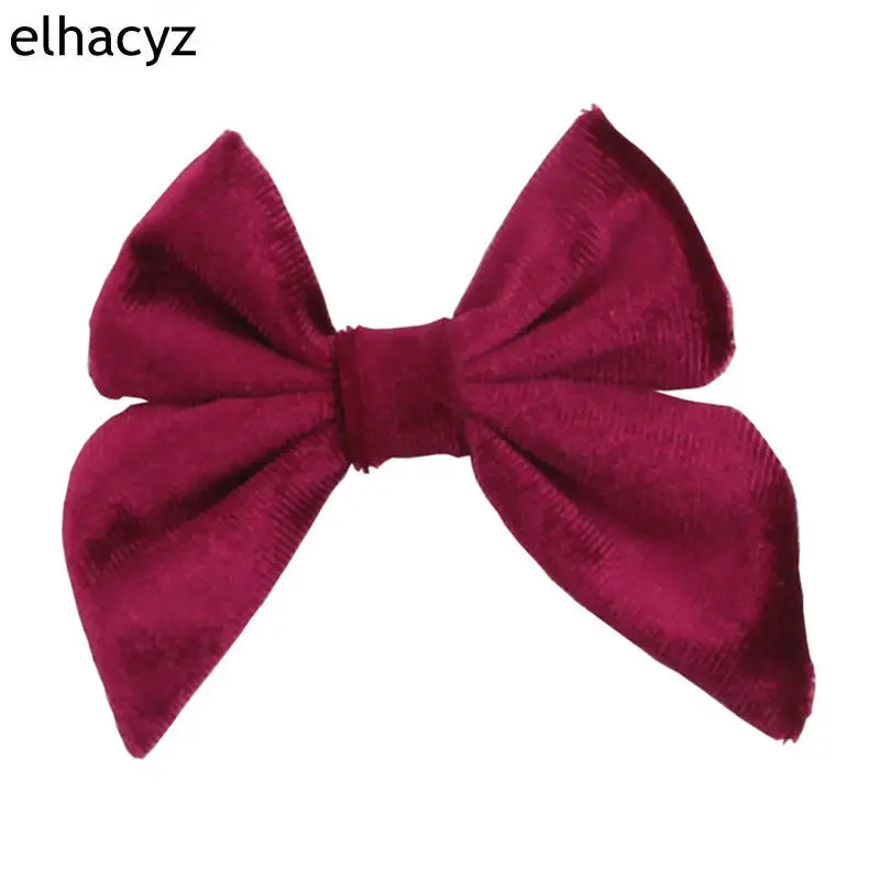 1 шт. новый бархатный бант для волос 3 5 дюйма с/без зажима женский классный