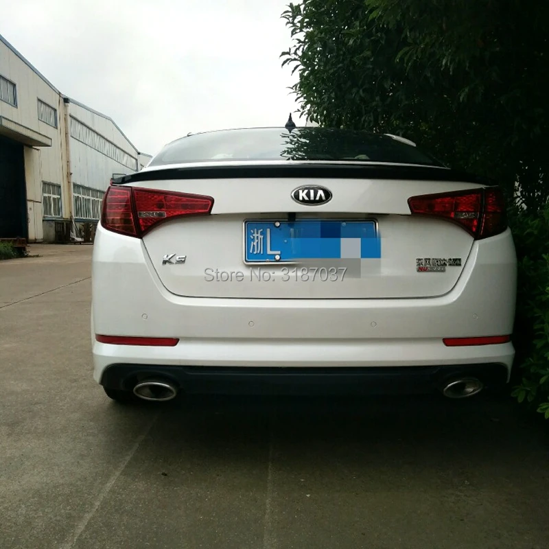 Спойлер для Kia Optima K5 2011 2013 неокрашенный цветной задний спойлер из АБС пластика на