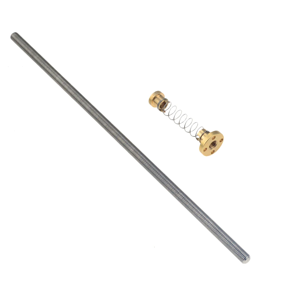 Свинцовый винт T8 Противоударная пружинная гайка устраняющая зазор свинец 1 мм 2 4 8