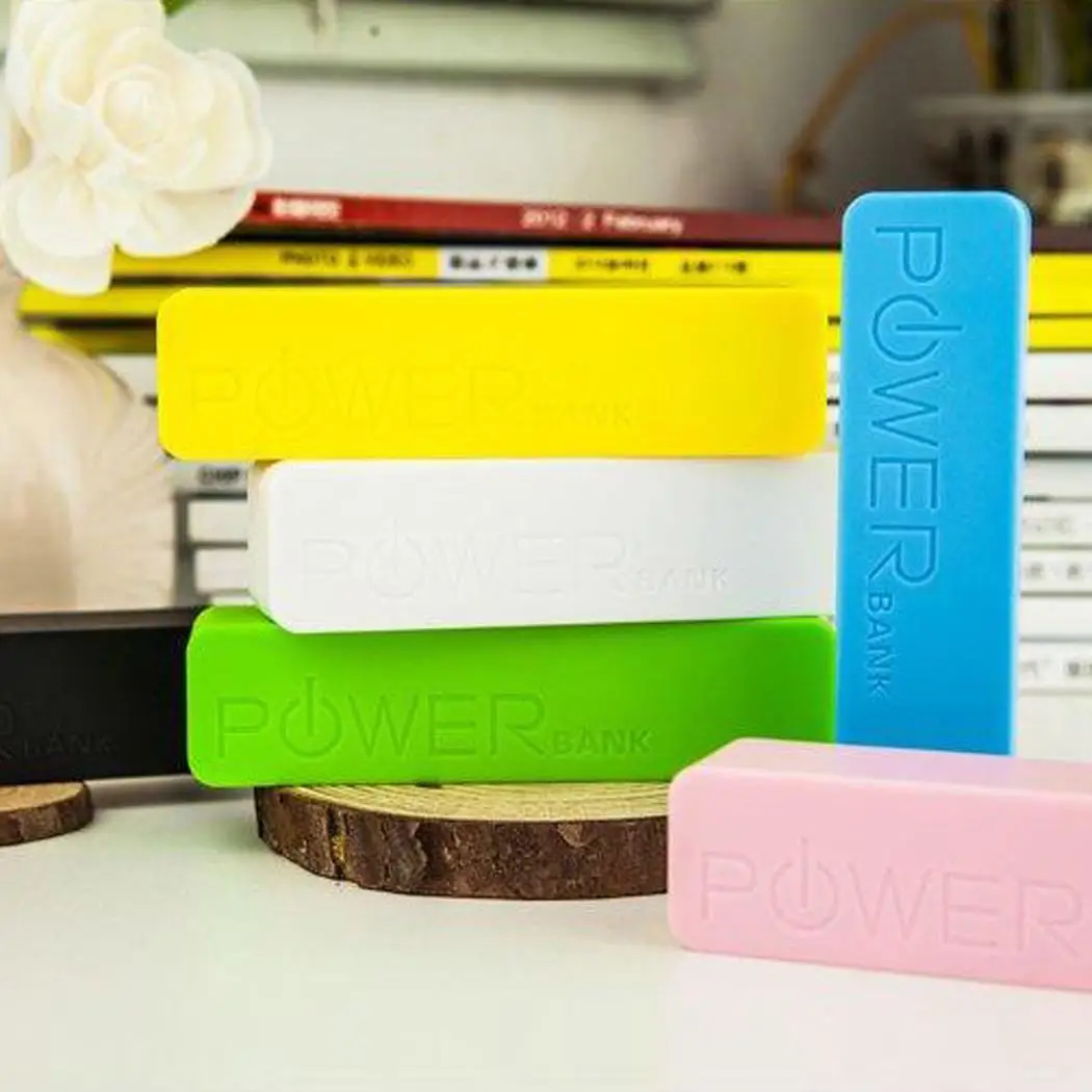 Мини Портативный power Bank чехол цветной один порт USB с ремешком power Bank чехол для мобильного телефона зарядное устройство DIY оболочка для iPhone Xiaomi