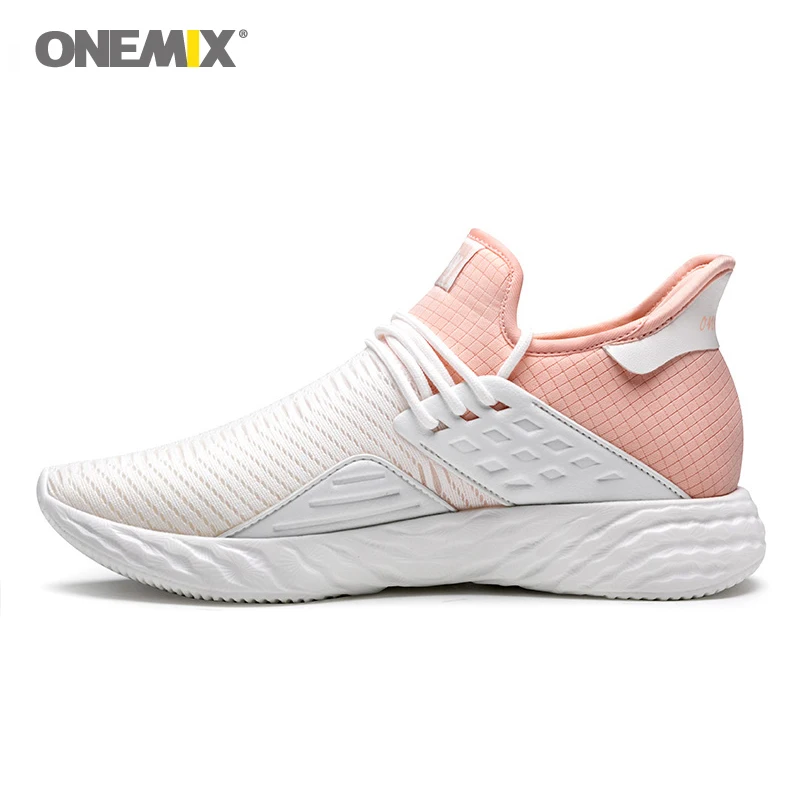 Женские кроссовки для бега ONEMIX2019 дышащие легкие Нескользящие вулканизированные