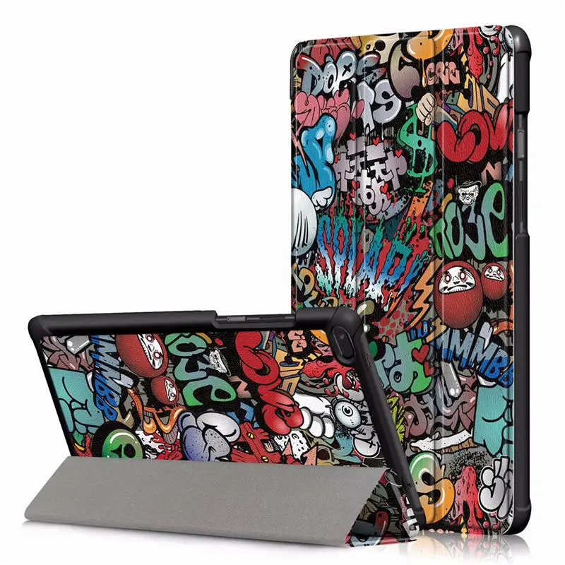 Graffiti Тонкий магнитный складной чехол для lenovo Tab E8 8 дюймов TB-8304F1 TB 8304 из искусственной кожи чехол-подставка для lenovo E8 TB-8304F чехол - Цвет: Graffiti