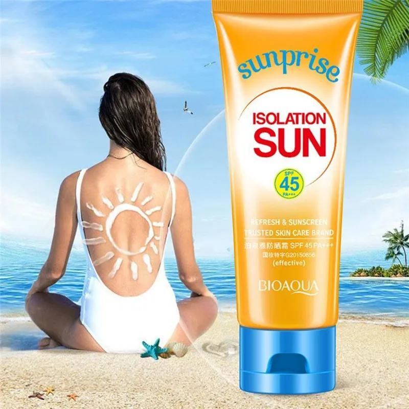 Солнцезащитный крем BIOAQUA для всего тела солнцезащитный SPF 45 с УФ излучением лица