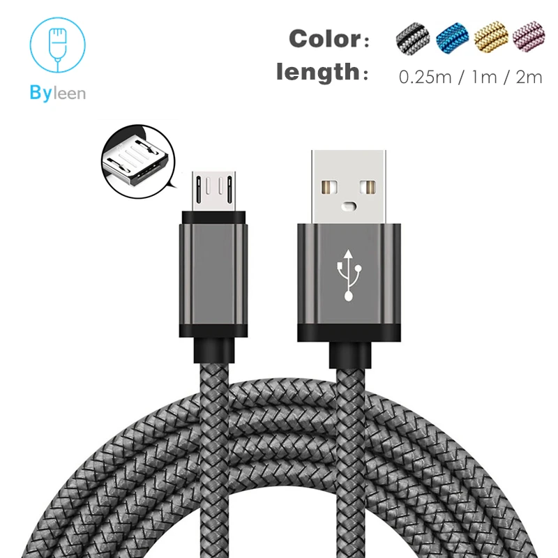 0,25 м короткие 1 м 2 м длинные Micro Зарядка через usb кабель V8 Зарядное устройство для Xiaomi Redmi 5A 4A 3A 2A samsung Galaxy S7 S6 S5 S4 S3 PS4 чтения электронных книг