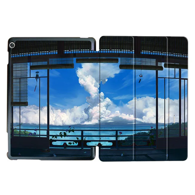 Чехол MTT Anime Sky для медиа-планшета M3 Lite 10, тонкий умный чехол из искусственной кожи, чехол для huawei Mediapad M3 Lite 10,1 ''BAH-W09 BAH-AL00 - Цвет: WH010
