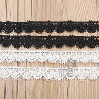 m1802 quality 1 8cmversion of the water soluble polyester lace black and white lace diy handmade wedding a post free