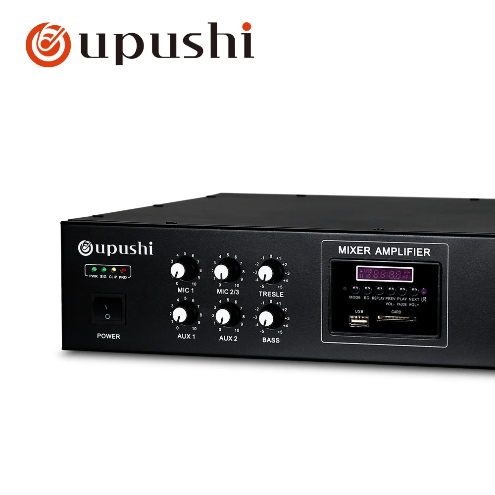 Oupushi MP-2120DU широкоформатный Bluetooth усилитель USD/SD воспроизведение карт с пультом дистанционного управления