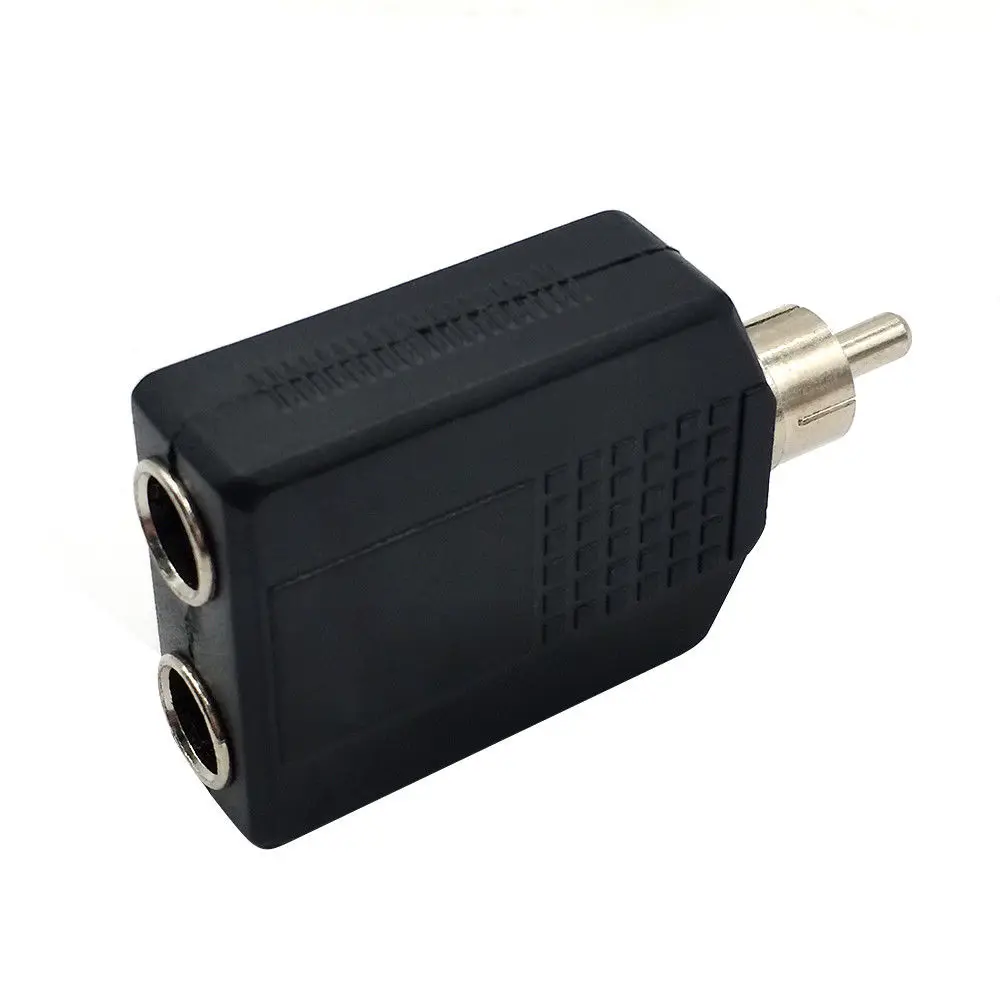 Danspeed 10 шт./компл. RCA штекер 2x6 35 мм 1/4 &quotадаптор кабель адаптер конвертер для ПК