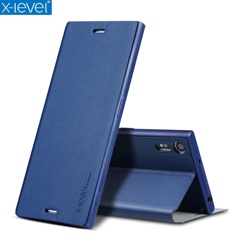 Кожаный чехол-книжка X-Level s для sony Xperia XZ F8331 Dual F8332, ультратонкий деловой кожаный чехол