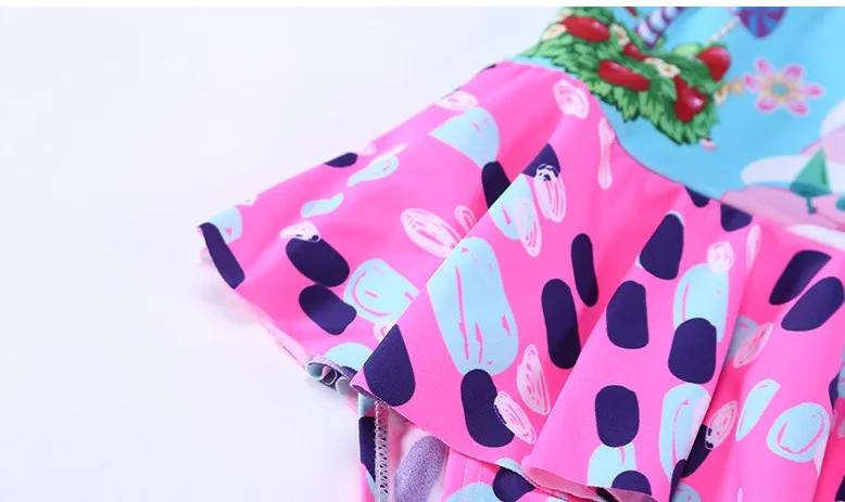 Новинка 2018 года цельный купальник для девочек детский летний спортивный костюм