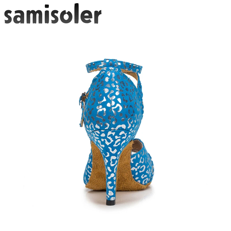Samisoler Bule/серебристые женские бальные туфли для латинских вечеринок с мягкой