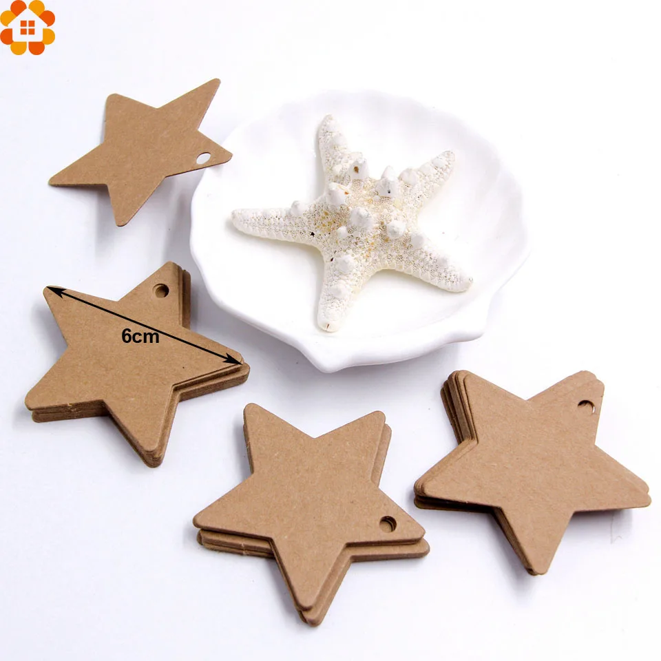 50Pcs DIY Kraft Paper Tags Brown Lace Multi shapes Label Luggage Wedding Note Blank price Hang tag Gift Wrapping Supplies | Дом и сад