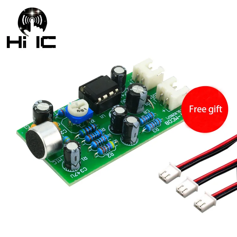 Микрофон звукосниматель Аудио микрофон усилитель модуль двойной трек выход