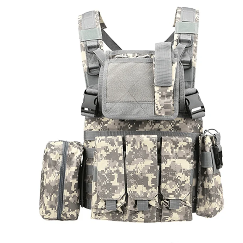 acu Мультикам RRV тактический жилет нейлон Molle Камуфляжный жилет страйкбол тактическое снаряжение полиция Пейнтбол Wargame одежда бронежилет - Цвет: acu