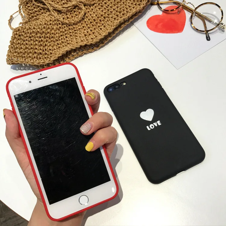 Love Compact Soft tpu silicon cover case for iphone 6 6S S plus 7 7plus 8 8plus X 10 telefon fundas capa coque |