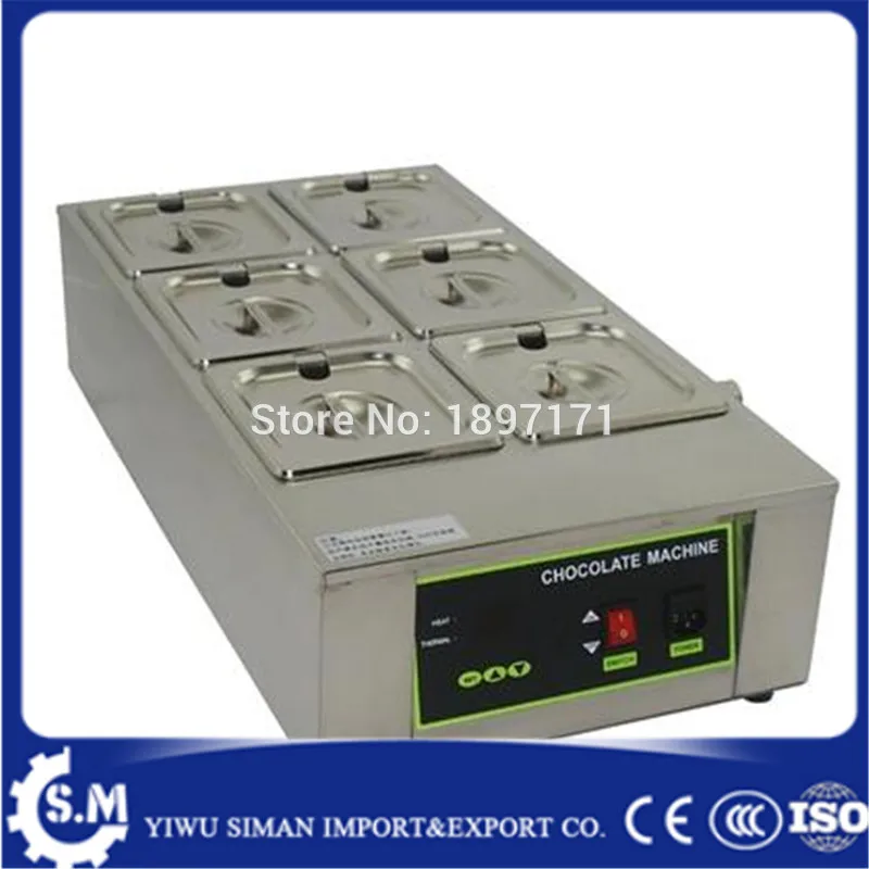 Электрическая цифровая шоколадная машина для растушевки шоколада с 6