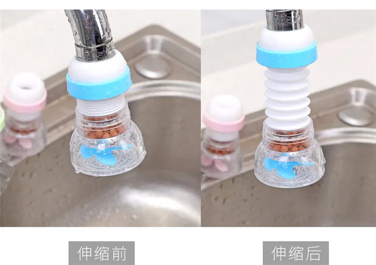 Воды Bubbler поворотная головка экономии кран аэратор Разъем воды экономичная насадка нажмите адаптер с активированным углем