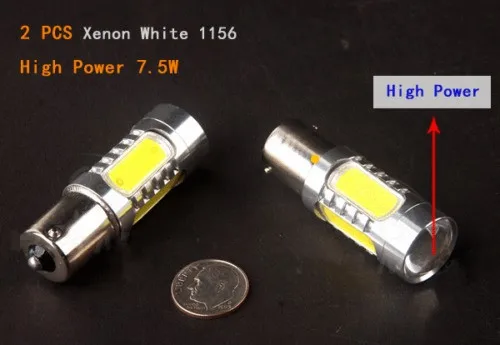 Ксенон Белый 1156 BA15S P21W COB 7 5 W RV обратный светодиодный туман светильник тормоза