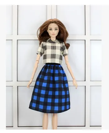 67 top and skirt Стиль Топ Брюки Платье Брюки стиль жизни костюм повседневная одежда аксессуары для BB кукла 1:6 BBI1011 - Цвет: 67 top and skirt