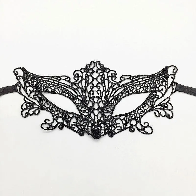 Black Unshaped 1 шт. маскарадные маски на Хэллоуин для женщин карнавал Марди Гра реквизит карнавал сексуальный кружевной маска венитьен маска - Цвет: Black Unshaped