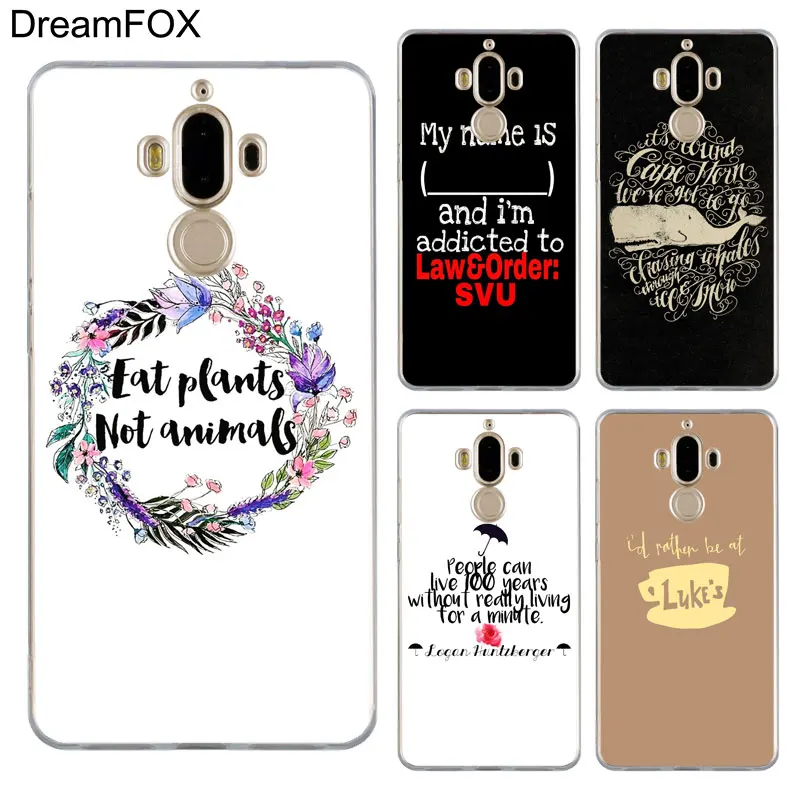 DREAMFOX M379 Art Text Мягкий силиконовый чехол из ТПУ для huawei mate Nova 2 9 10 20 30 Lite Pro Plus |