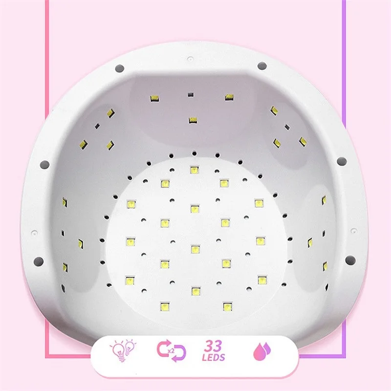 Светодиодная УФ-лампа для сушки ногтей Stars маникюра 72 Вт умный ЖК-дисплей всех