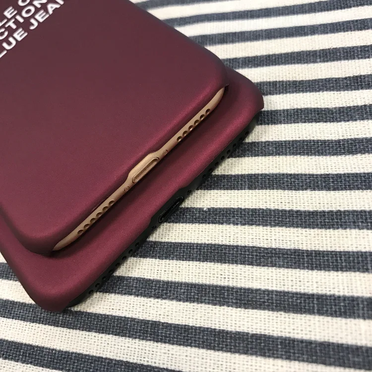 Модный простой французский фраза винно-красный чехол для iPhone X XR XS Max 6 S 7 8 Plus