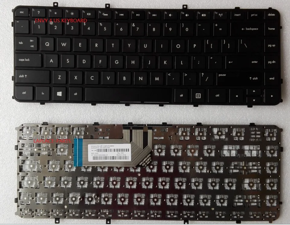 Новая Подлинная Клавиатура США для HP ENVY4 1000 ENVY6 MP 11M63USJ698W BDBPVA0LN3MUJ3|keyboard for hp|hp