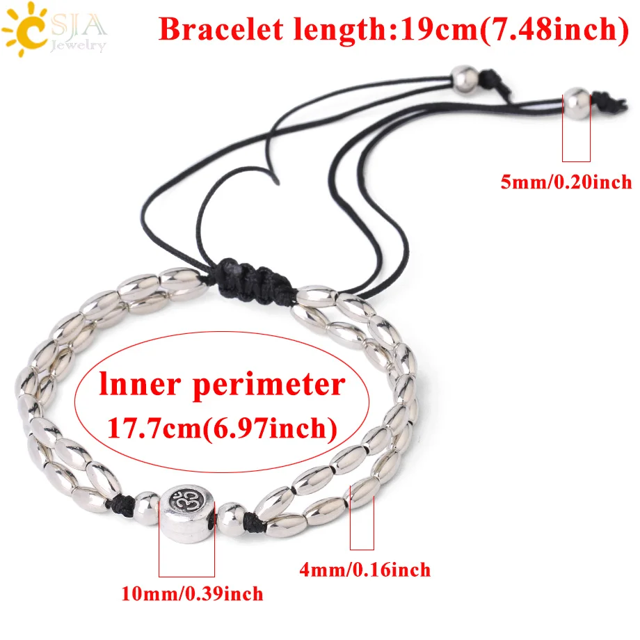 Женский браслет на щиколотке CSJA летний Ом АУМ символ йоги босиком ювелирное