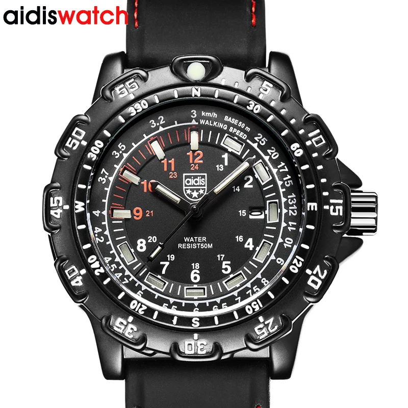 Addies мужские военные часы Лидирующий бренд модные повседневные спортивные