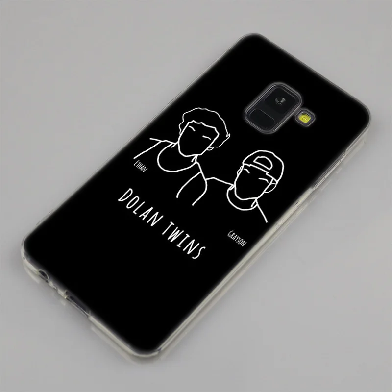 Прозрачный силиконовый чехол Dolan Twins для Samsung Galaxy A50 A30 A10 A40 A6 A8 Plus A20 E A5 A7 2018 2017 2016 Note 9