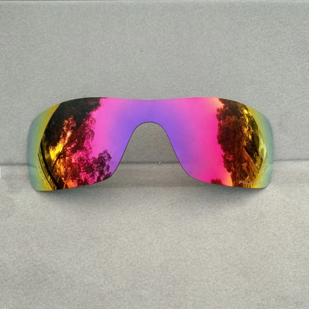 

2 Pieces Ice Blue Mirrored&Midnight Sun Mirrored Polarized Replacement Lenses for-Batwolf Frame 100% UVA & UVB Anti-scratch
