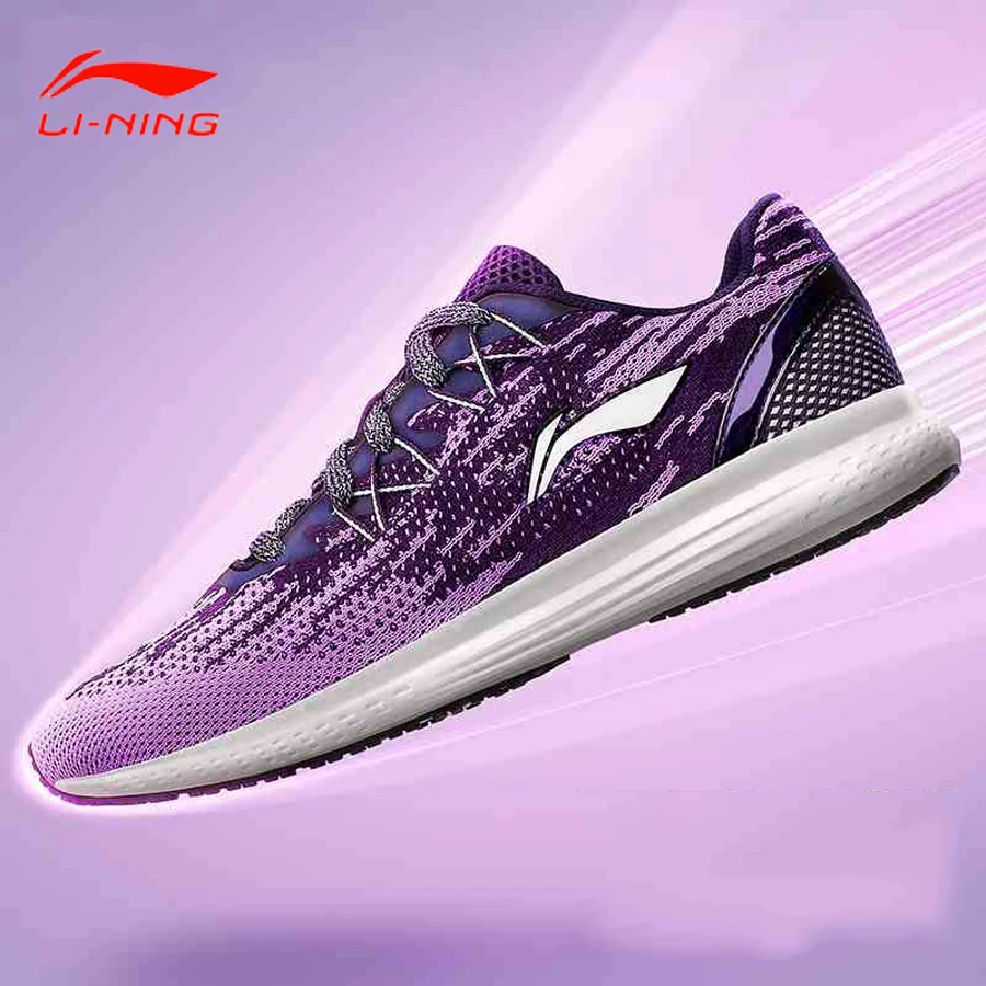 Женские беговые кроссовки Li Ning из дышащей ткани с подкладом спортивная обувь ARHM082