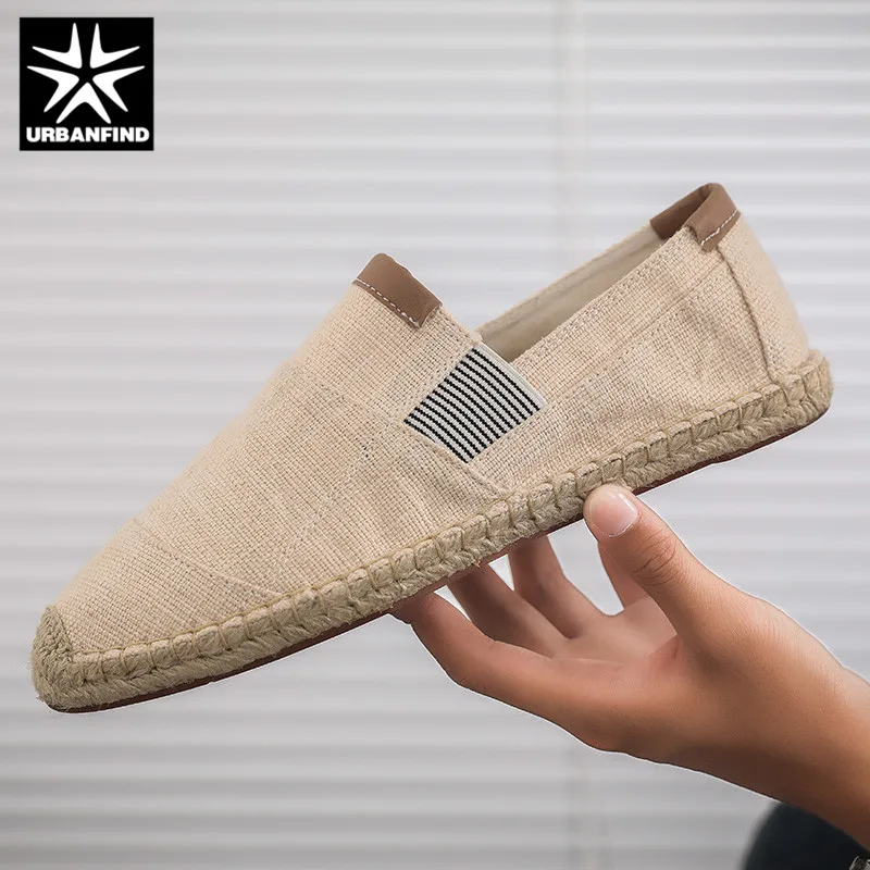 URBANFIND Mens Shoes Casual Male Breathable Canvas Men Chinese Fashion Soft Slip On Espadrilles For Loafers | Обувь