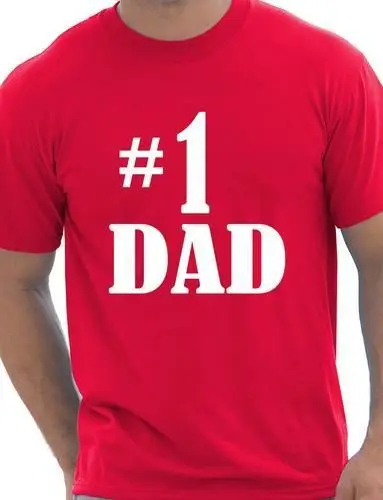 

Number One Dad Fathers Day Birthday Mens T-Shirt More Size and Colors-A142