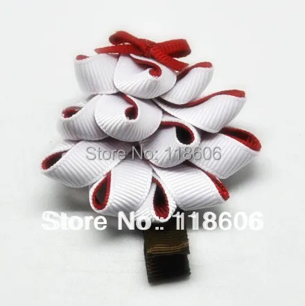 Оптовая продажа 100 шт ручной работы Красивая зеленая лента для рождественской