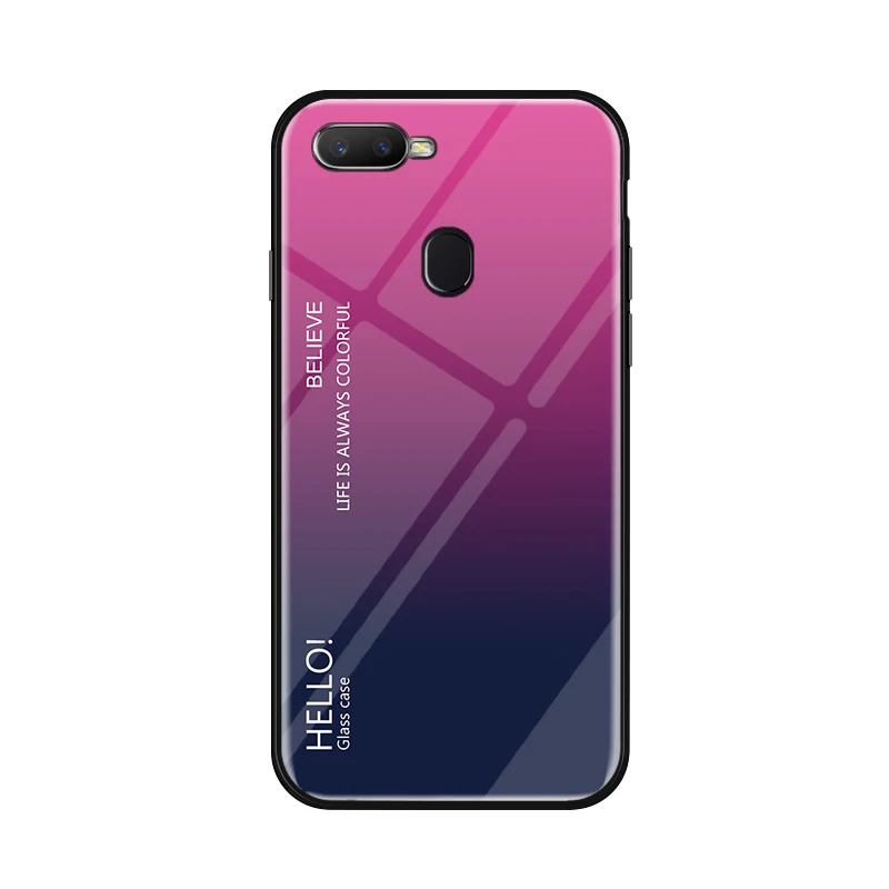 Чехол для OPPO Realme U1 роскошный ударопрочный жесткий градиентный чехол из