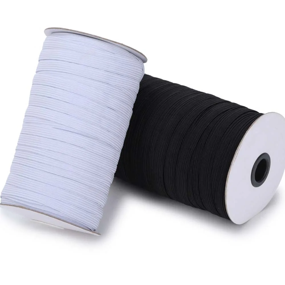 (Ширина от 3 мм до 12 мм) плоская эластичная лента для шнура качественного шитья