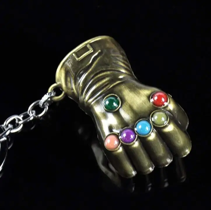 Танос Мстители Бесконечность война Gauntlet брелок металлический кулон|Игровые