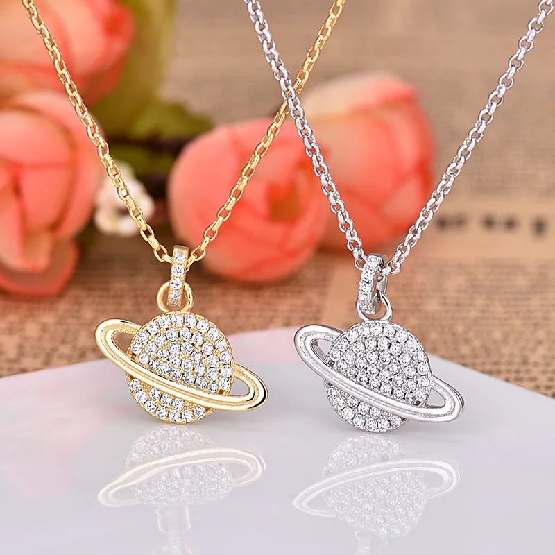 Модное ожерелье с подвеской золотого цвета в виде звезд и планеты настраиваемая