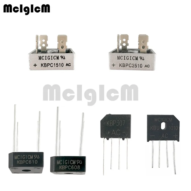 MCIGICM 2500 шт. DB107 KBP307 KBPC1010 KBU1010 KBPC1510 выпрямитель диодного моста kbpckb608 pc610 KBPC2510 |