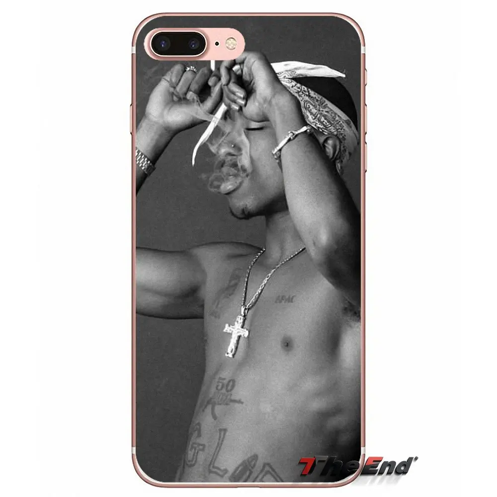 Чехол из ТПУ для Huawei Honor 4C 5X 5C 6X Mate 7 8 9 Y3 Y5 Y6 II 2 Pro G7 G8 P7 P8 P9 Lite 2017 Rap Singer 2Pac Tupac Amaru Shakur |