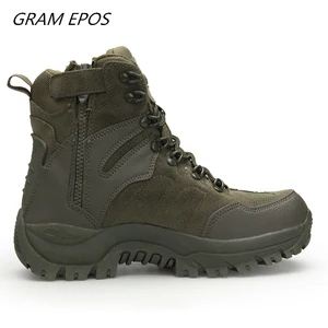 Ботинки мужские тактические, дизайнерские водонепроницаемые ботинки на молнии, полусапоги в стиле милитари, пустынные боевые, рабочая обувь, веснаосень