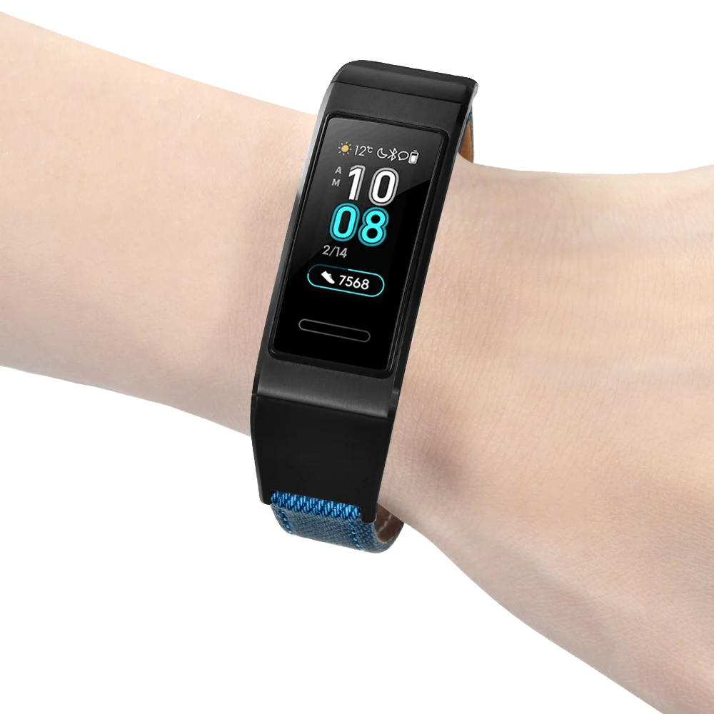 Кожаный ремешок для Huawei Band 3 джинсовый браслет 3/3 Pro Прямая