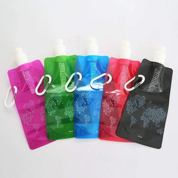 Портативная складная пластиковая бутылка для воды спорта на открытом воздухе