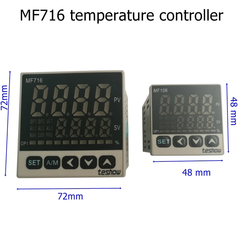 2 шт. MF716 621 K Тип 72x72 электронный цифровой регулятор температуры|Инверторы и