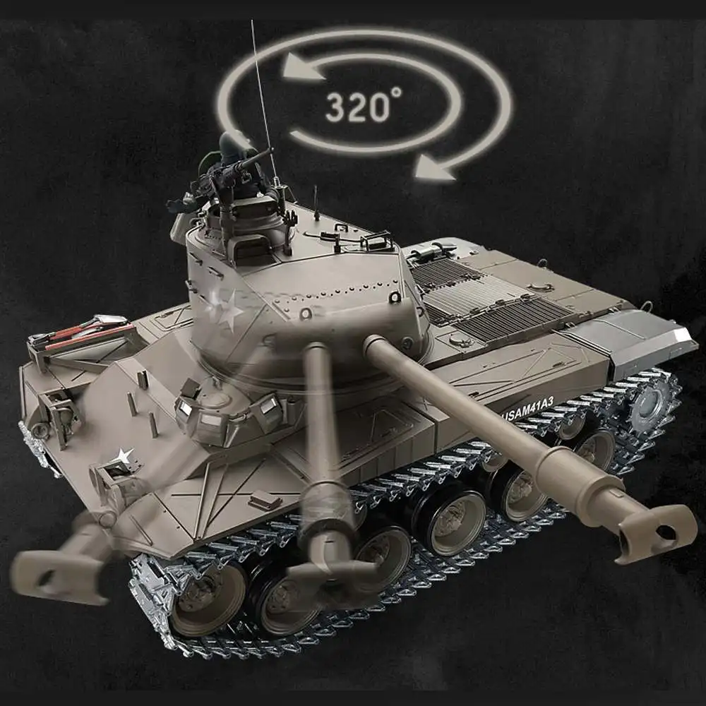 Лидер продаж Heng Long 1/16 3839-1 2,4G Wacker BulldogRadio управляемый RC боевой танк США M41A3 для детей с дистанционным управлением Танк Игрушка