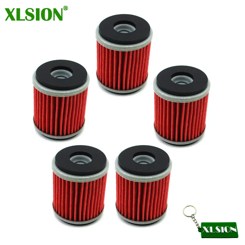 XLSION 5x масляные фильтры для Yamaha YZF R125 125 WR 125R 125X YZ 250 250F 450F 450 WR250F WR450F WR250X WR250R YZ450F YZ250F